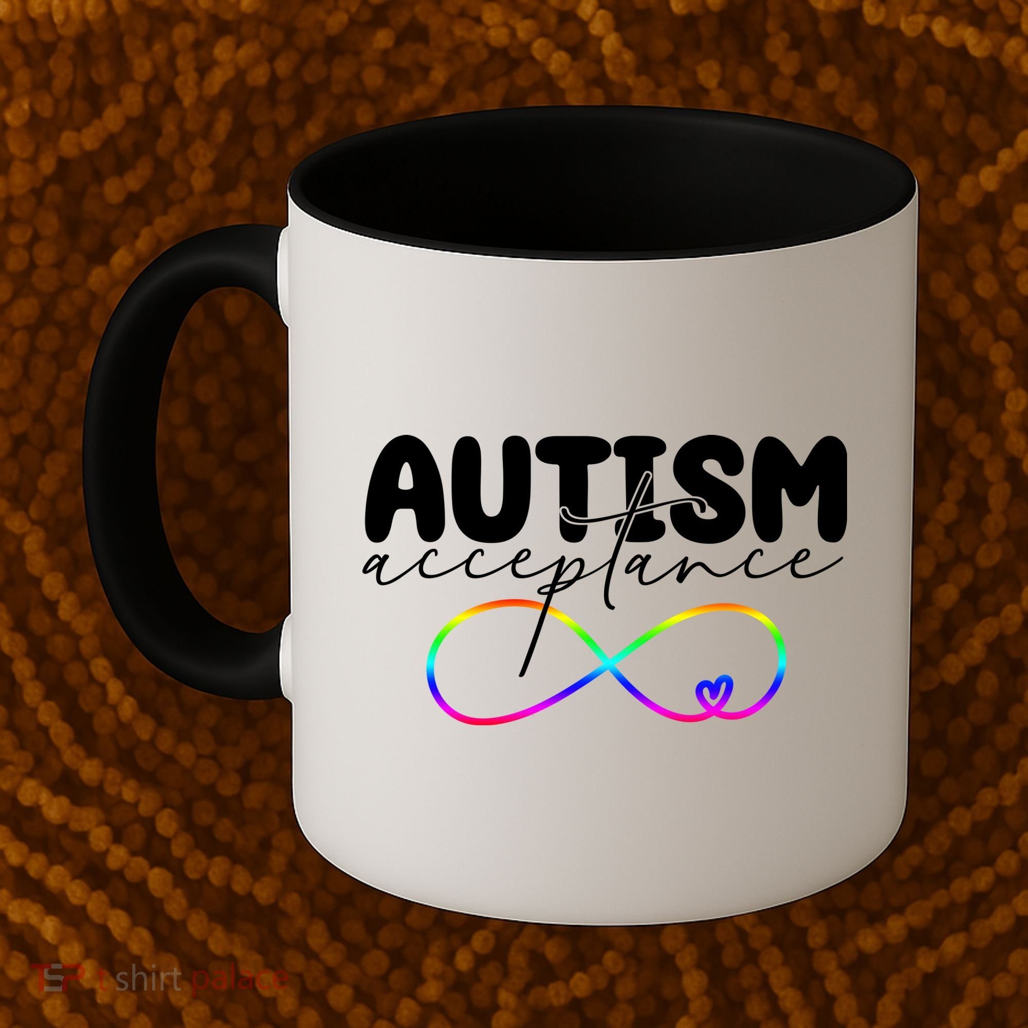 Autism Acceptance Neurodiversity Heart Coffee Mug
