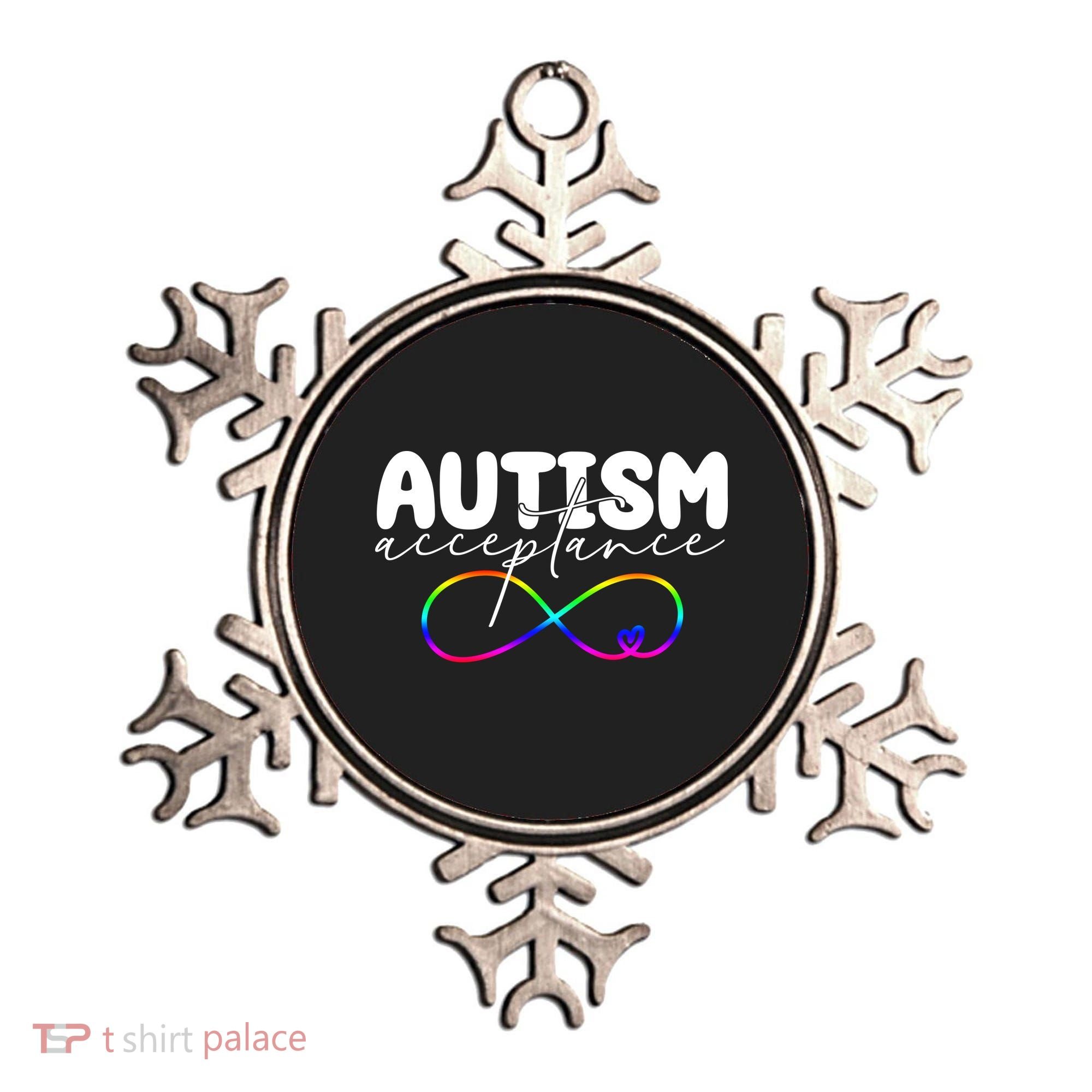 Autism Acceptance Neurodiversity Heart Ornament