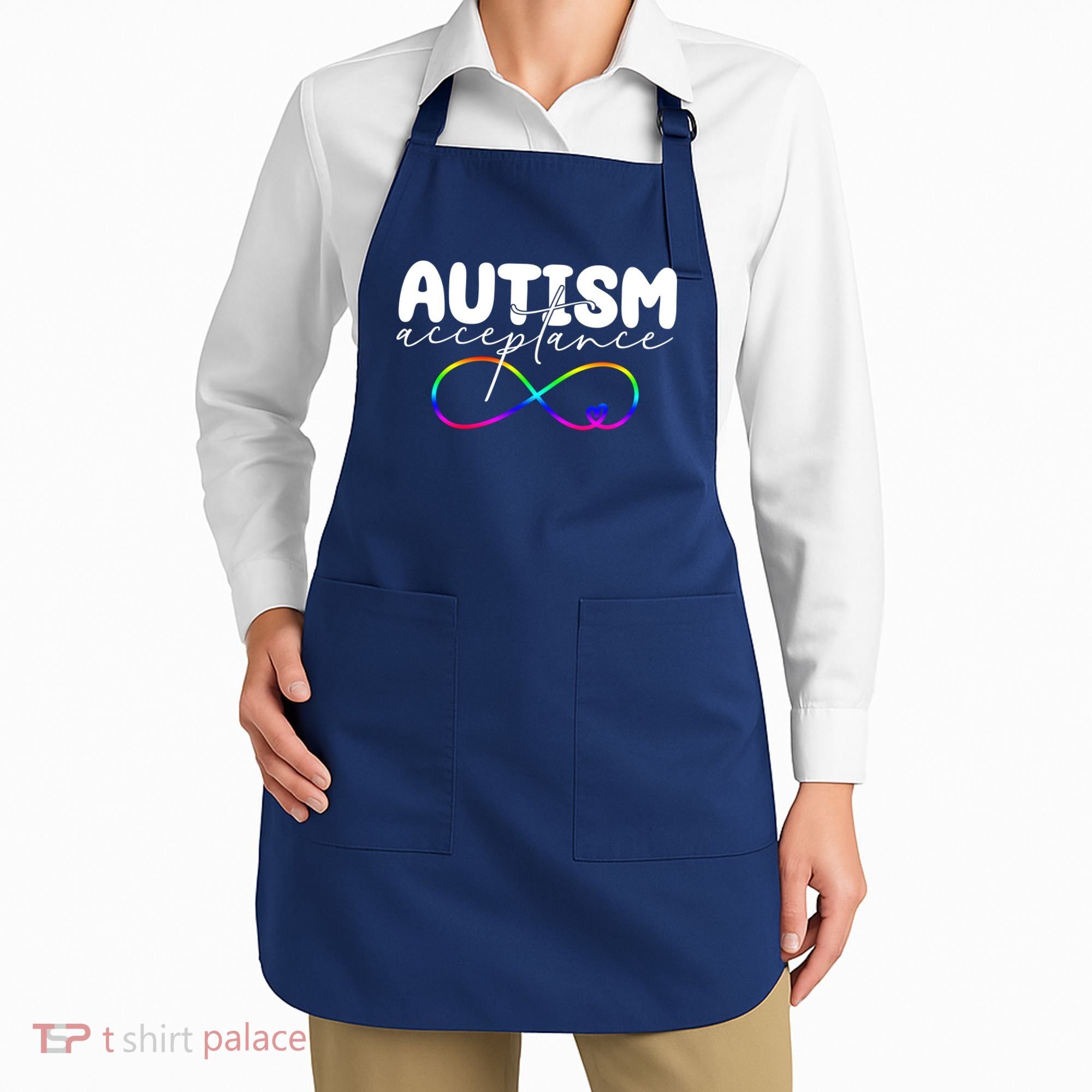 Autism Acceptance Neurodiversity Heart Apron
