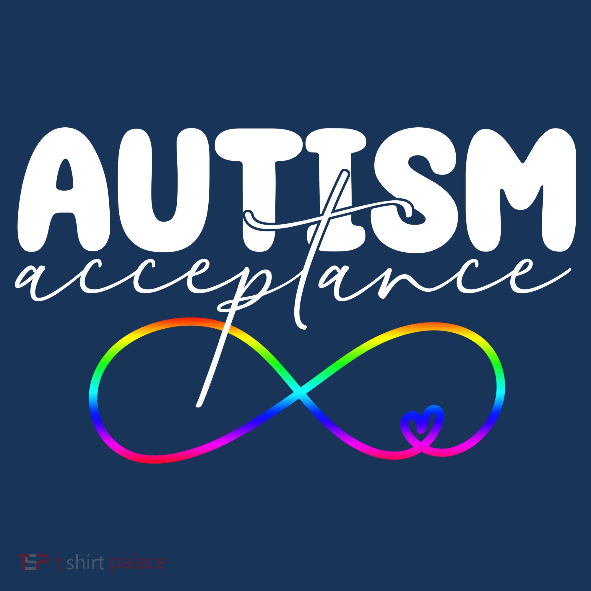 Autism Acceptance Neurodiversity Heart Beanie