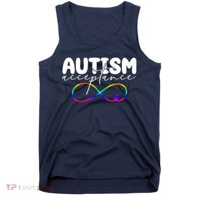 Autism Acceptance Neurodiversity Heart Tank Top