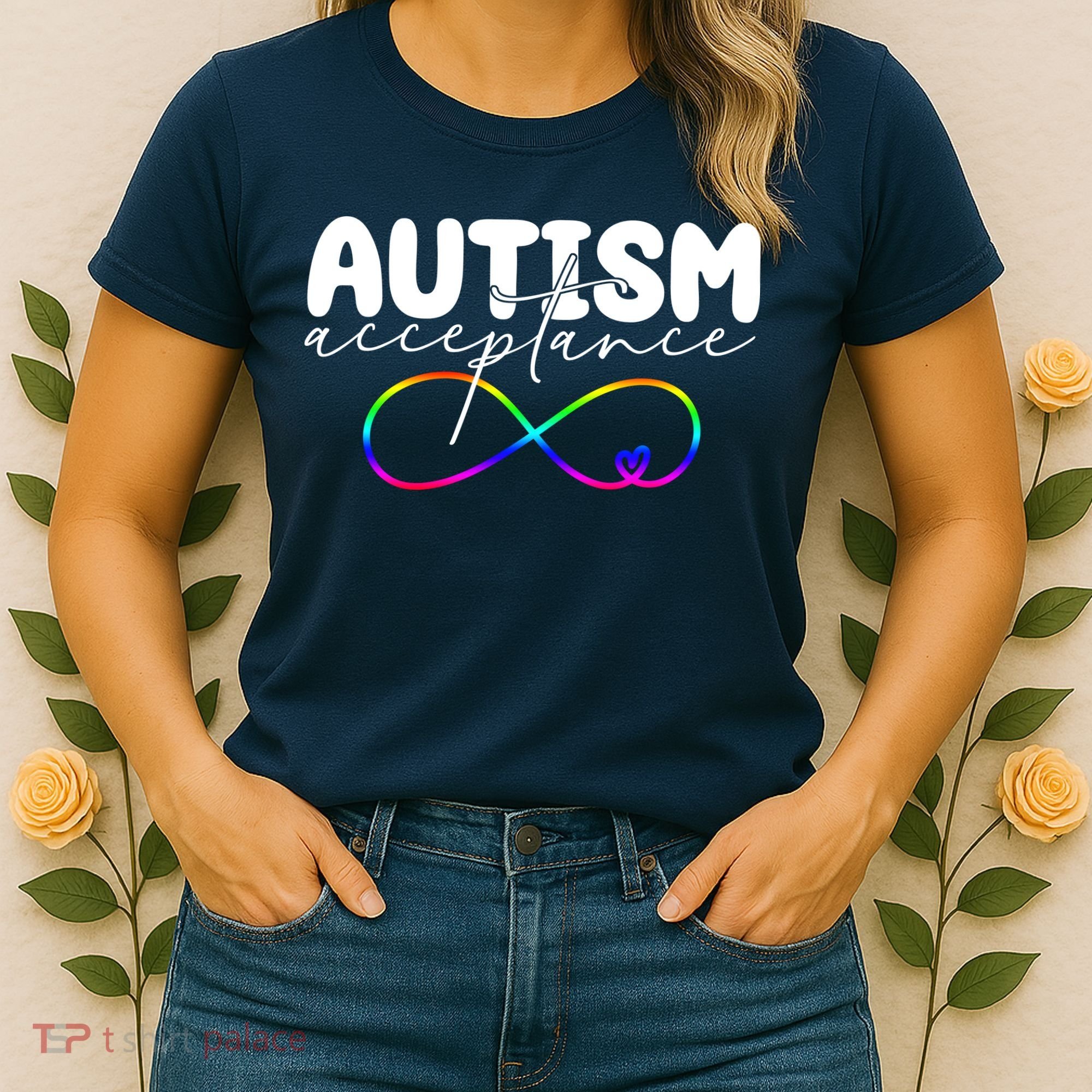 Autism Acceptance Neurodiversity Heart Women's T-Shirt