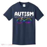 Autism Acceptance Neurodiversity Heart Kids T-Shirt thumb 0