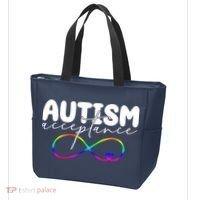 Autism Acceptance Neurodiversity Heart Tote Bag thumb 3