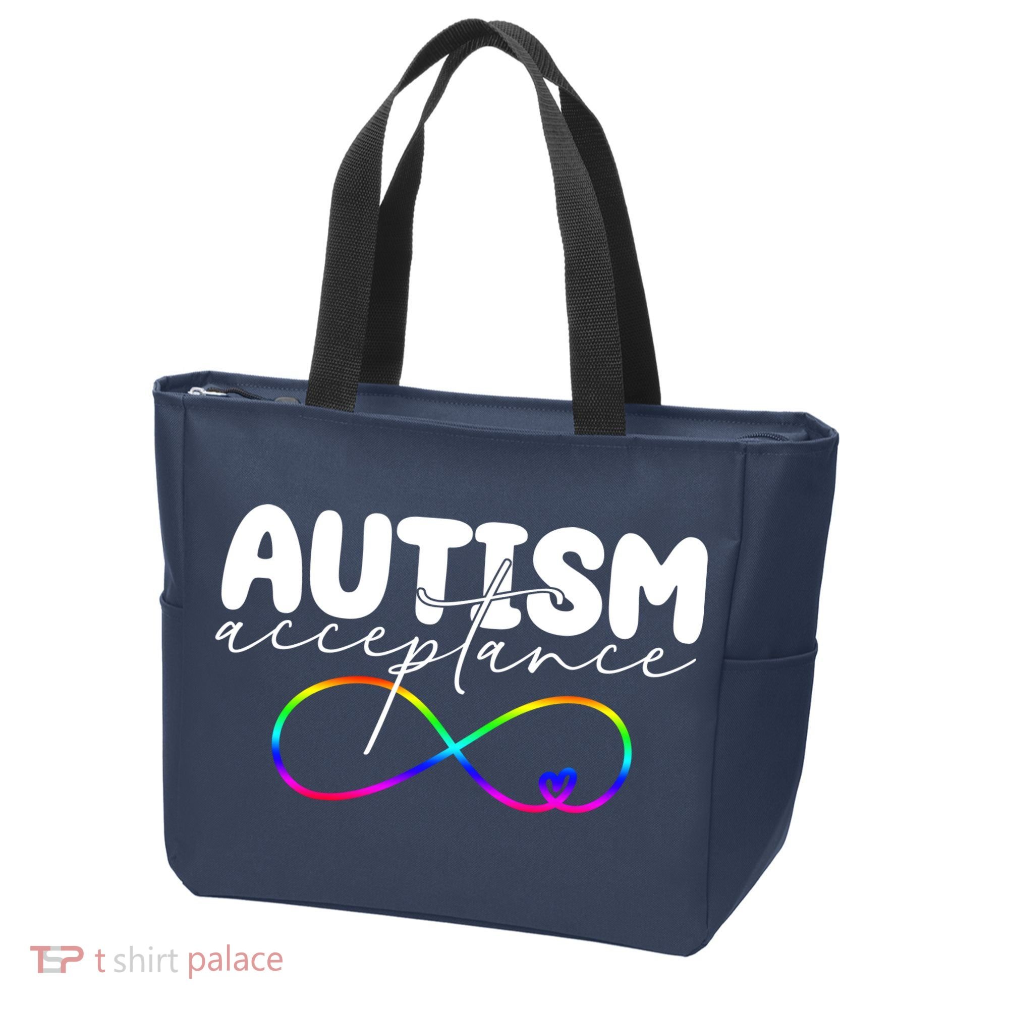 Autism Acceptance Neurodiversity Heart Tote Bag