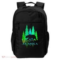 Alaska Alaskan Northern Light Trees With Bear Backpack thumb 0