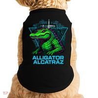 Alligator Alcatraz Neon Cityscape Doggie Tank thumb 0
