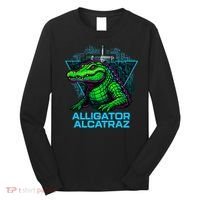 Alligator Alcatraz Neon Cityscape Long Sleeve Shirt thumb 0