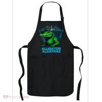 Alligator Alcatraz Neon Cityscape Apron thumb 0
