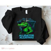 Alligator Alcatraz Neon Cityscape Sweatshirt thumb 2