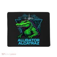 Alligator Alcatraz Neon Cityscape Mousepad thumb 0