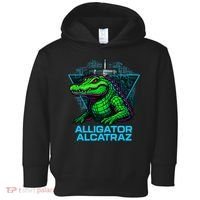 Alligator Alcatraz Neon Cityscape Toddler Hoodie thumb 0