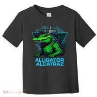Alligator Alcatraz Neon Cityscape Toddler T-Shirt thumb 0