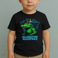 Alligator Alcatraz Neon Cityscape Toddler T-Shirt thumb 2