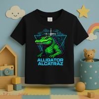 Alligator Alcatraz Neon Cityscape Toddler T-Shirt thumb 3