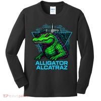 Alligator Alcatraz Neon Cityscape Kids Long Sleeve Shirt thumb 0