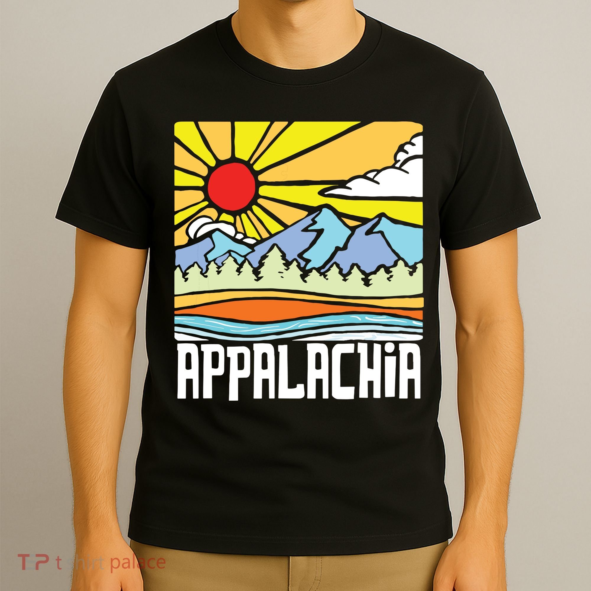 Appalachia Artistic Nature Mountains Vintage Graphic T-Shirt