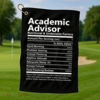 Academic Advisor Nutritional And Undeniable Golf Towel thumb 1