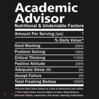 Academic Advisor Nutritional And Undeniable Kids T-Shirt thumb 4