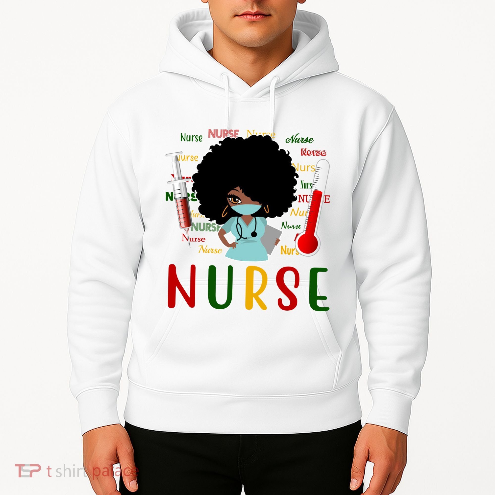 African American Nurse Hoodie