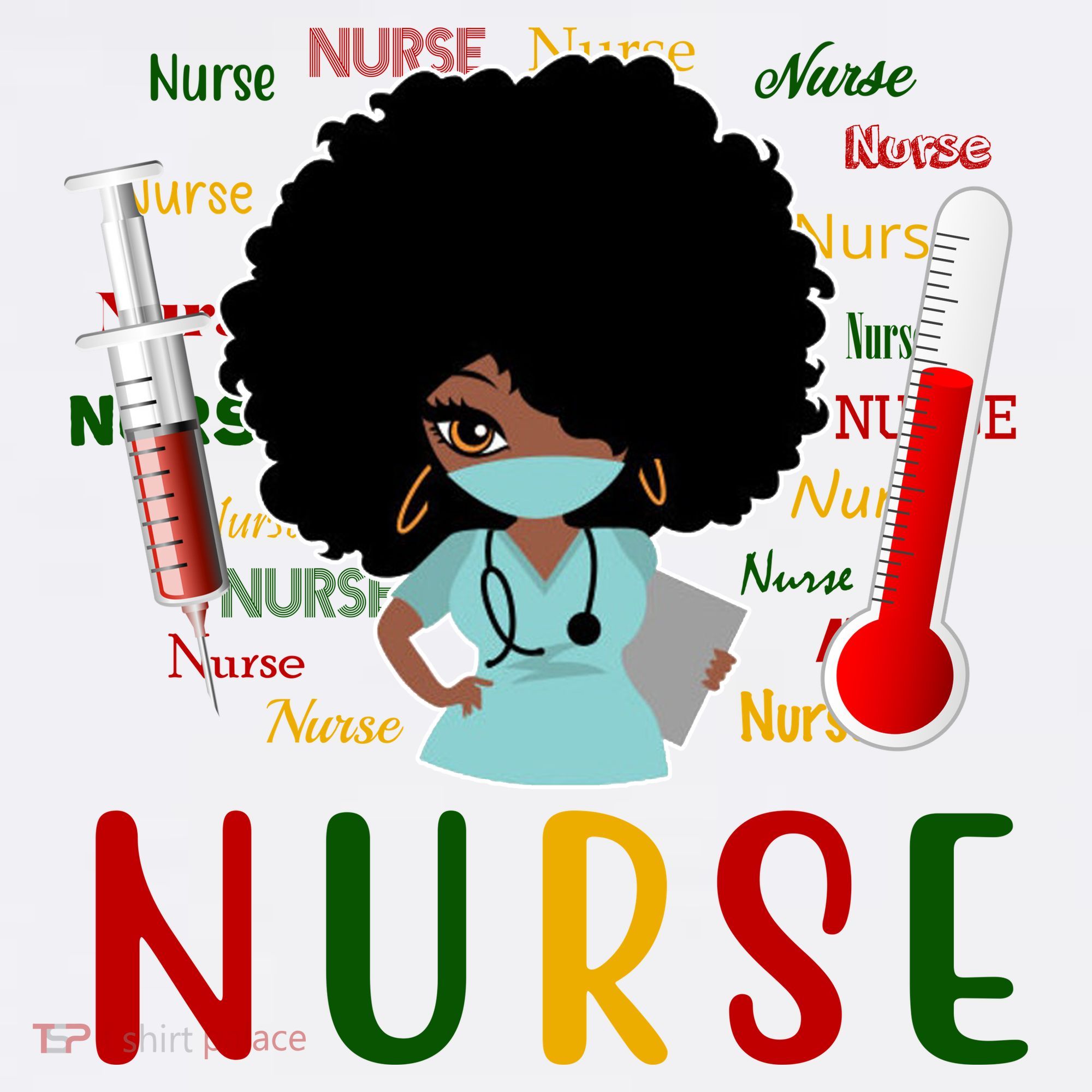 African American Nurse Hoodie