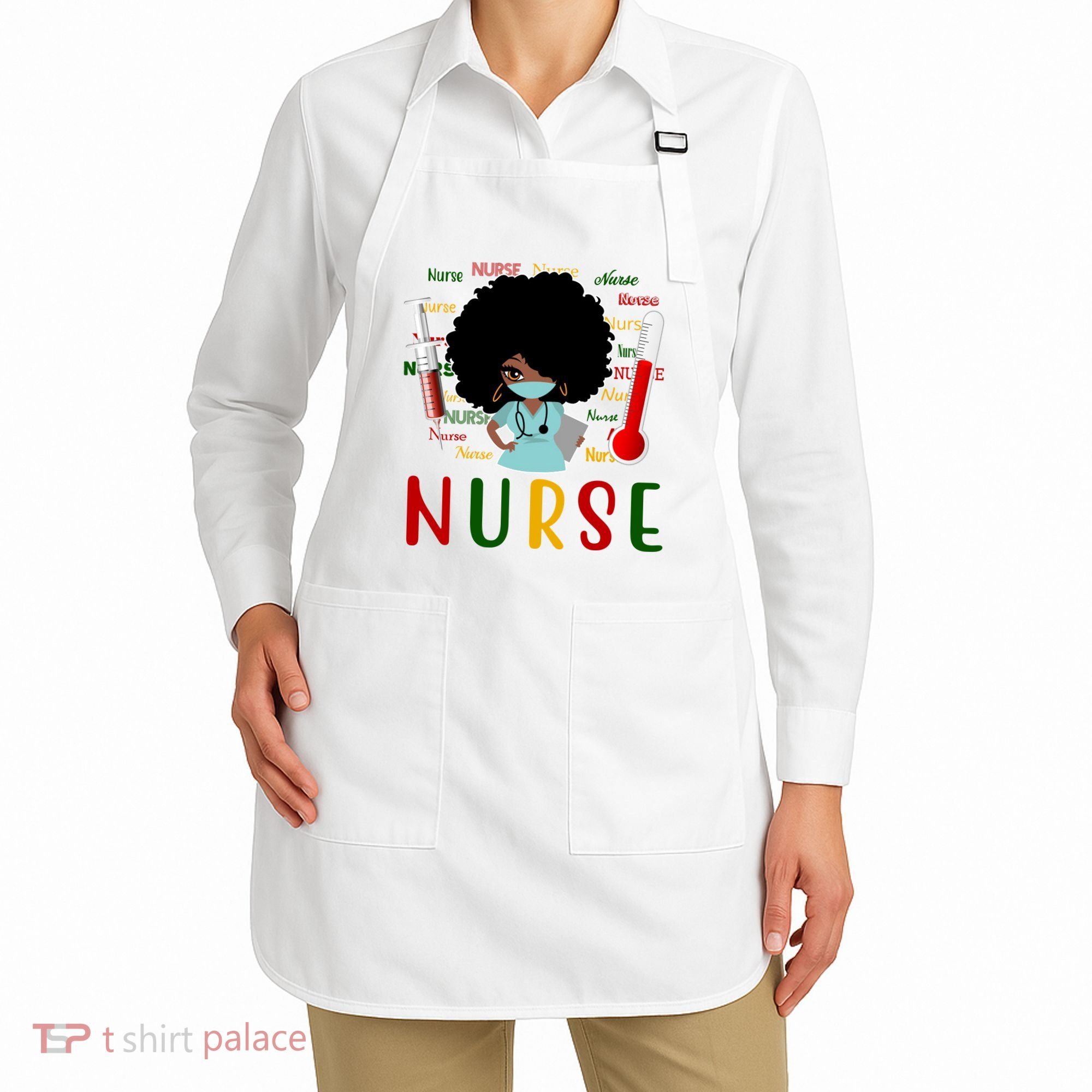 African American Nurse Apron