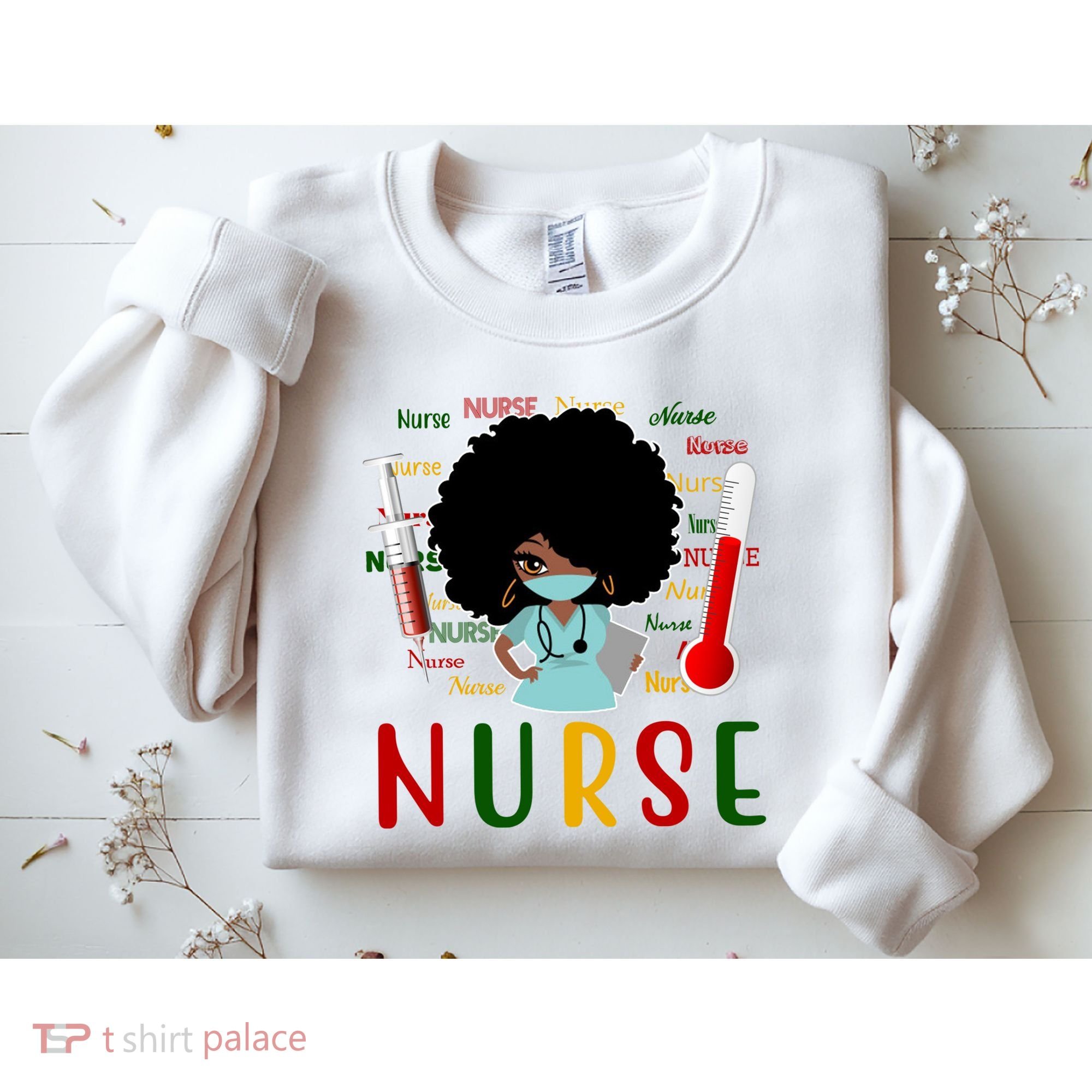 African American Nurse Sweatshirt