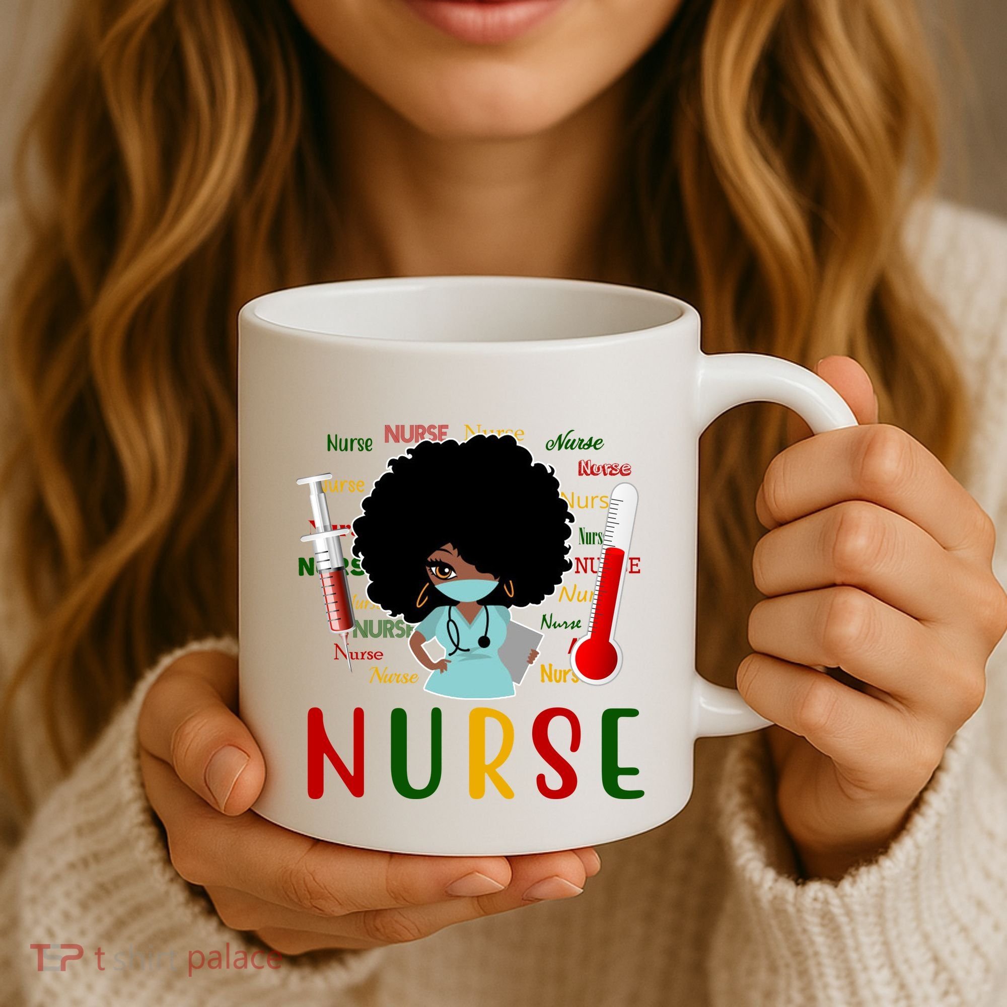 African American Nurse Coffee Mug