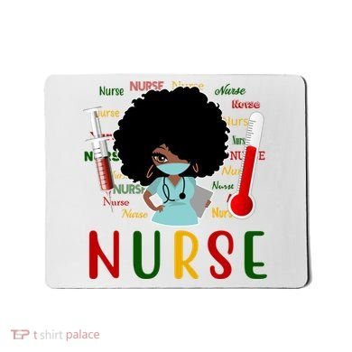 African American Nurse Mousepad