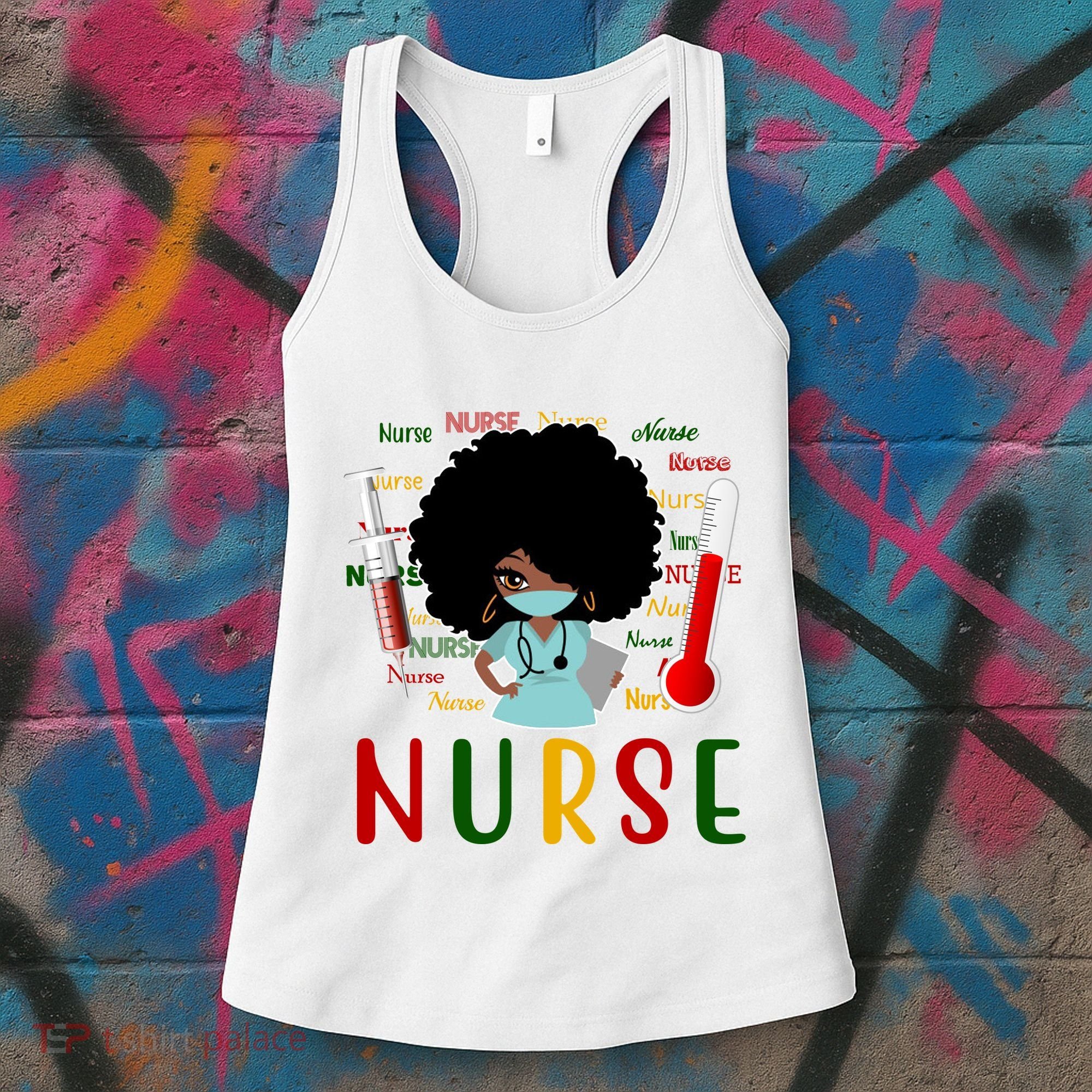 African American Nurse Women's Tank Top