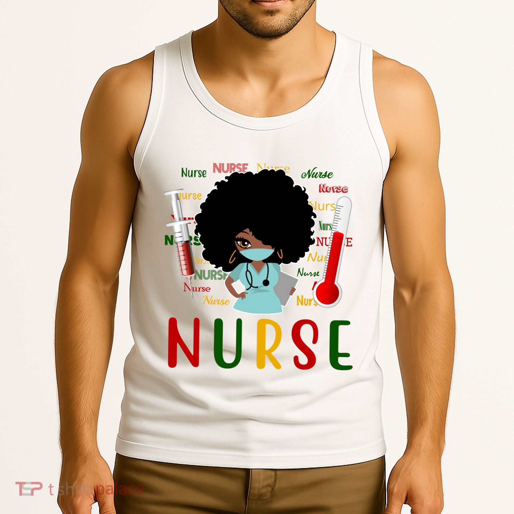 African American Nurse Tank Top