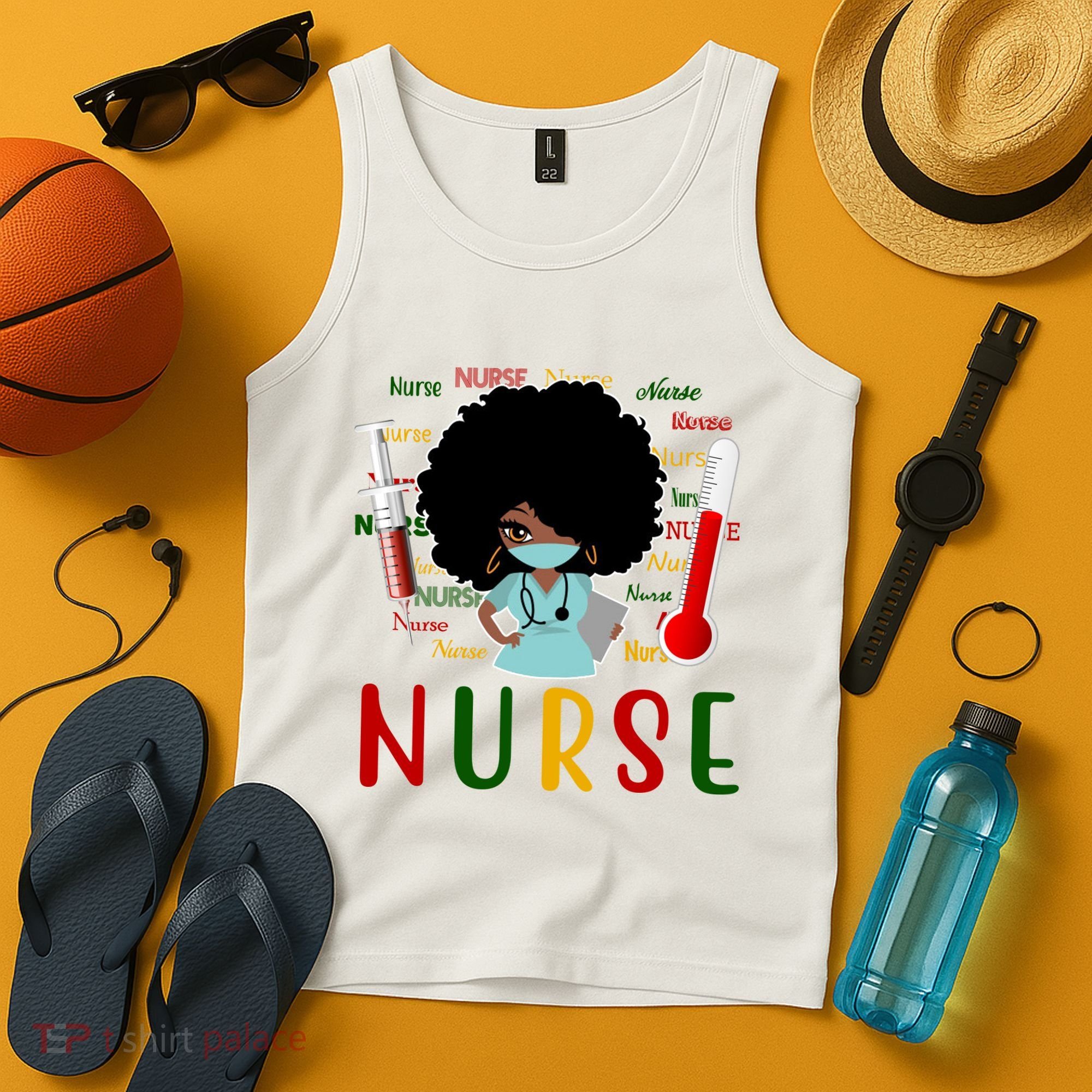 African American Nurse Tank Top