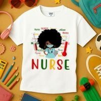 African American Nurse Kids T-Shirt thumb 3