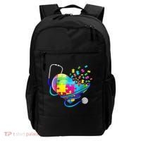 Autism Awareness Nurse Heart Backpack thumb 0
