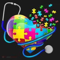 Autism Awareness Nurse Heart Toddler Hoodie thumb 2