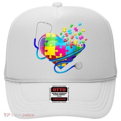 Autism Awareness Nurse Heart Hat