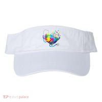 Autism Awareness Nurse Heart Visor thumb 0