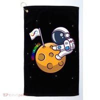 Autism Awareness Neurodiversity Astronaut Golf Towel thumb 0