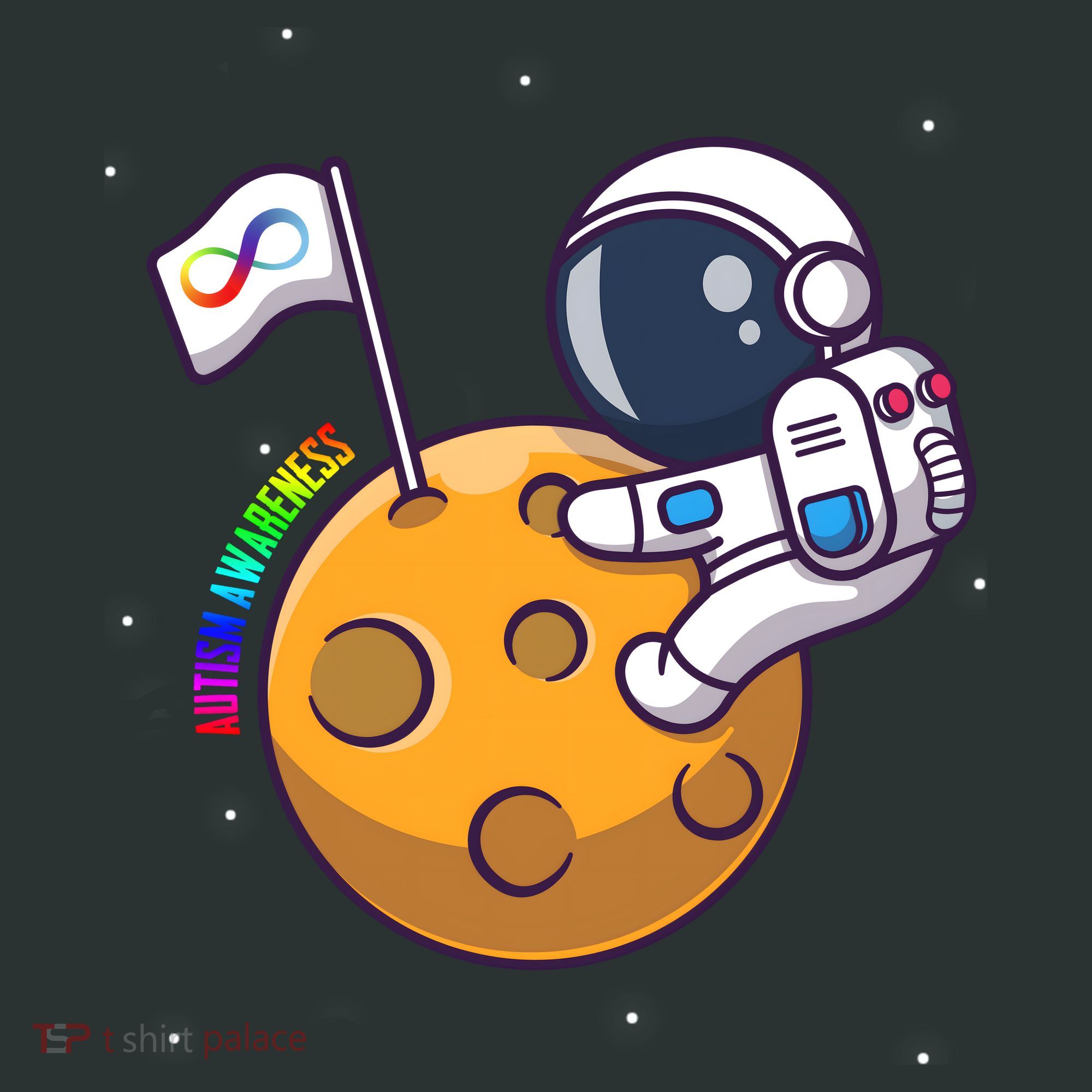 Autism Awareness Neurodiversity Astronaut Long Sleeve Shirt