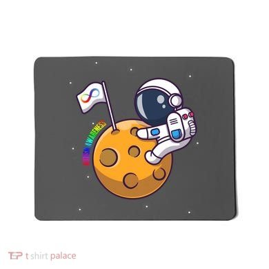 Autism Awareness Neurodiversity Astronaut Mousepad