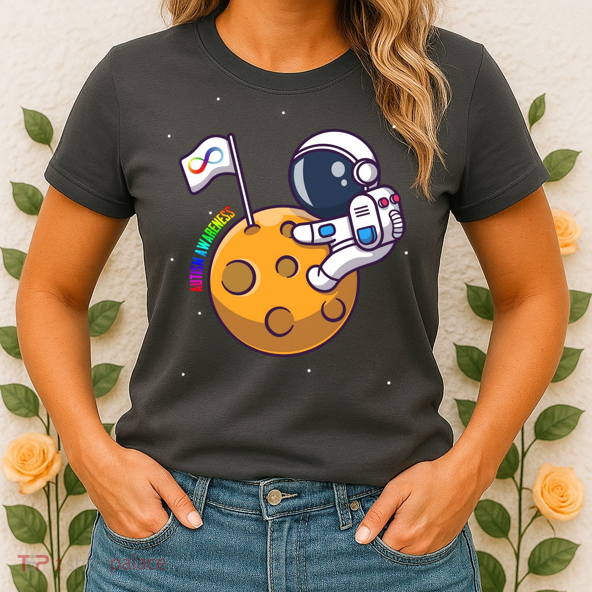 Autism Awareness Neurodiversity Astronaut Women's T-Shirt