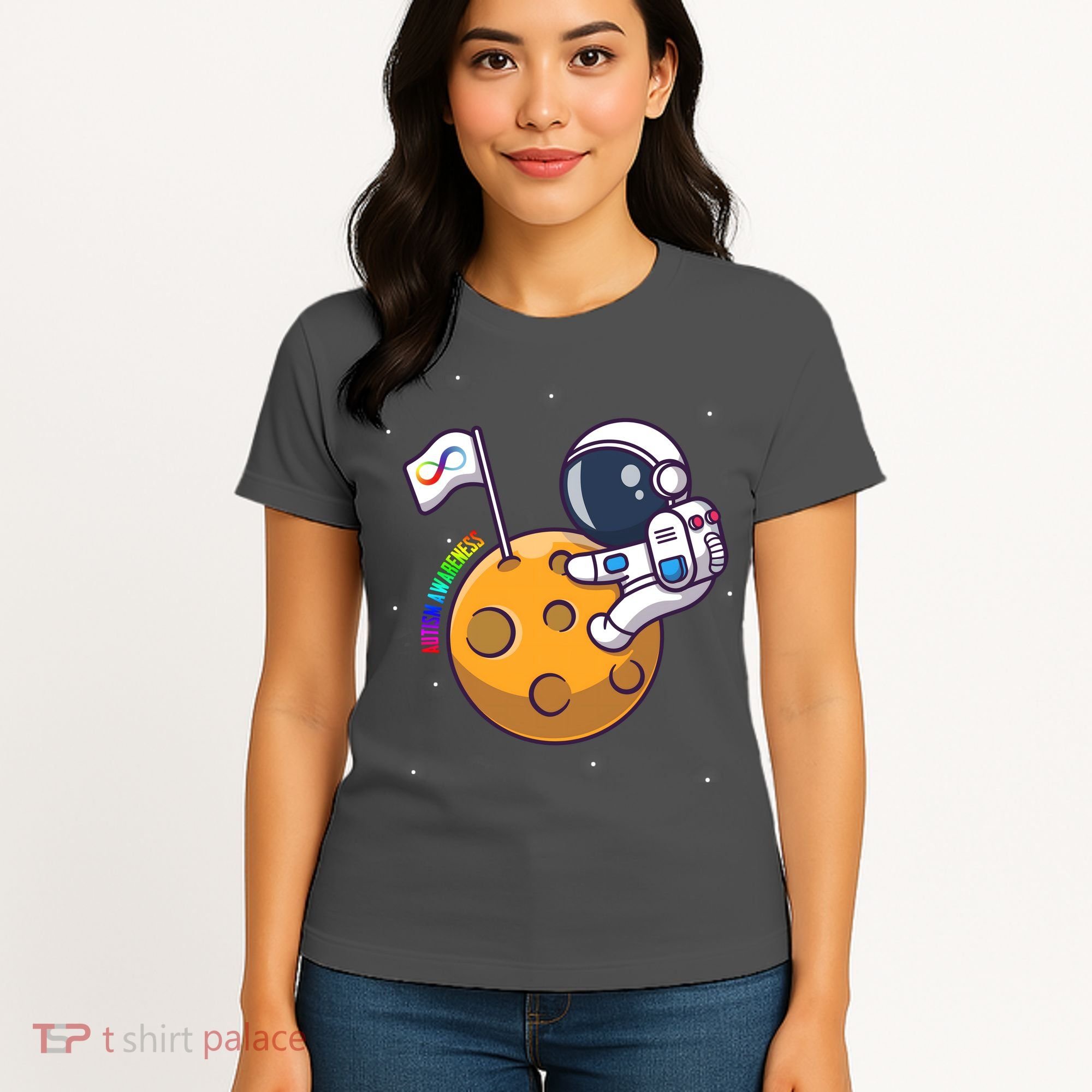 Autism Awareness Neurodiversity Astronaut Women's T-Shirt