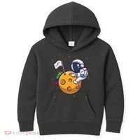 Autism Awareness Neurodiversity Astronaut Kids Hoodie thumb 0