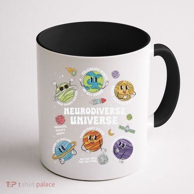 Autism Awareness Neurodiverse Universe Neurodiversity Coffee Mug back