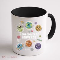 Autism Awareness Neurodiverse Universe Neurodiversity Coffee Mug thumb 1