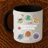 Autism Awareness Neurodiverse Universe Neurodiversity Coffee Mug thumb 2