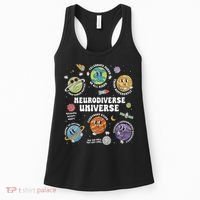 Autism Awareness Neurodiverse Universe Neurodiversity Women's Tank Top thumb 0