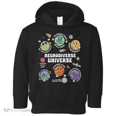 Autism Awareness Neurodiverse Universe Neurodiversity Toddler Hoodie