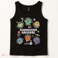 Autism Awareness Neurodiverse Universe Neurodiversity Tank Top thumb 2