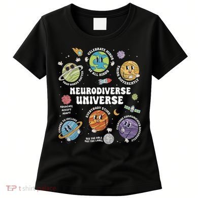 Autism Awareness Neurodiverse Universe Neurodiversity Women's T-Shirt